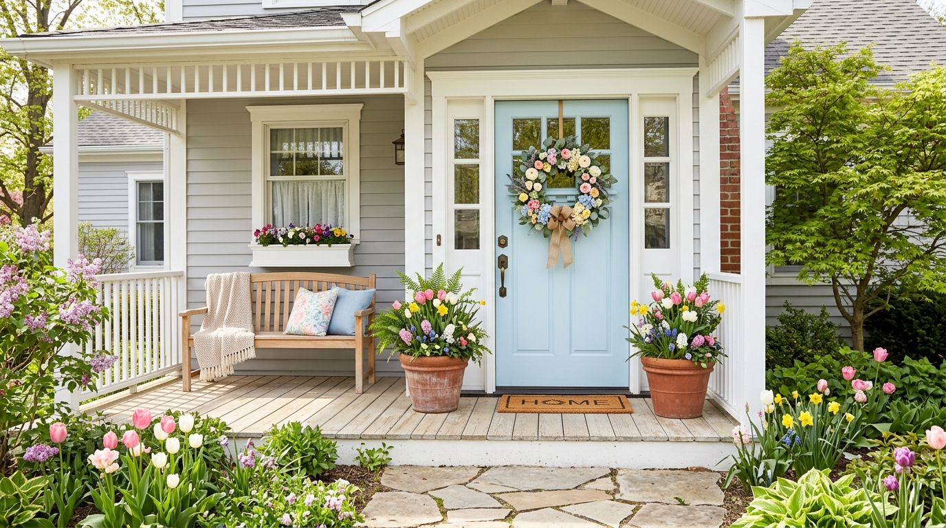 14 Welcoming Spring Front Porch Decor Ideas for a Beautiful Entrance